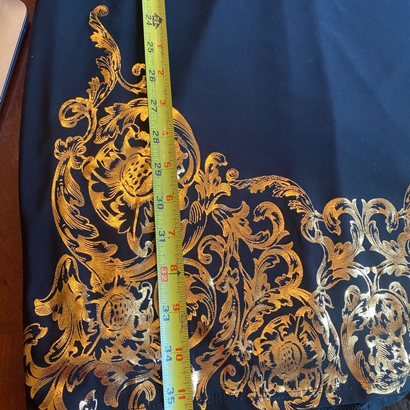 Fashion Nova Lusting Over You Baroque Black and Gold Party Dress - Picture 15 of 16